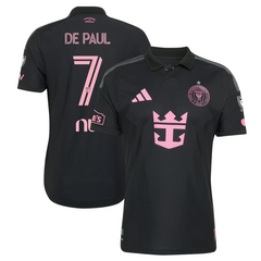 Rodrigo De Paul Inter Miami CF Black 2026 Presagio On-Field Patch Jersey