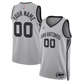 San Antonio Spurs Silver & Black Statement Edition Basketball Jersey