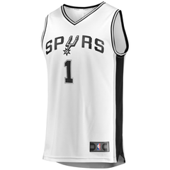 San Antonio Spurs White & Black Association Edition Basketball Jersey (Wembanyama)