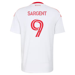 Toronto Style White & Red Vertical Stripe Soccer Jersey (Sargent)