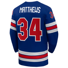 USA Captain Royal Blue Hockey Jersey (MATTHEWS)