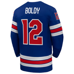 USA White, Blue & Red Hockey Jersey (Boldy)