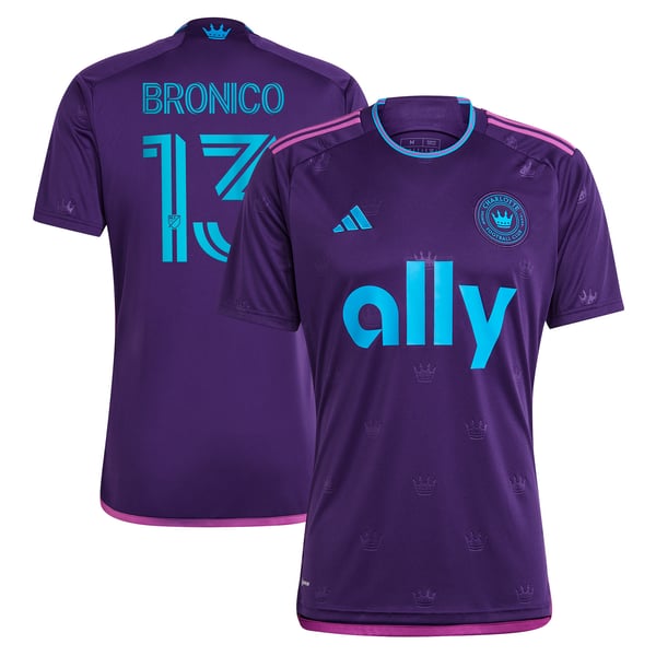 adidas Brandt Bronico Charlotte FC 2023 Crown Jewel Kit Replica Jersey