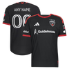 adidas D.C. United 2026 Black-and-Red Authentic Custom Jersey