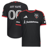 adidas D.C. United 2026 Black-and-Red Authentic Custom Jersey