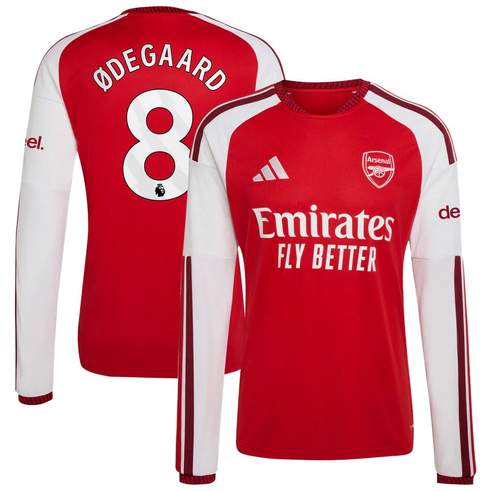 adidas Martin Ødegaard Arsenal 2026/27 Home Replica Long Sleeve Jersey