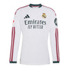 adidas Real Madrid 2026/27 Home Authentic Custom Long Sleeve Jersey