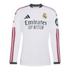 adidas Real Madrid 2026/27 Home Authentic Custom Long Sleeve Jersey