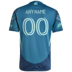 adidas Seattle Sounders FC 2025 Salish Sea Authentic Custom Jersey