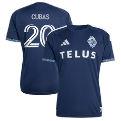 Adidas Andrés Cubas Vancouver Whitecaps FC 2026 Coastal Replica Jersey