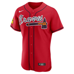 Atlanta Braves Red Alternate Jersey (Ronald Acuña Jr.)