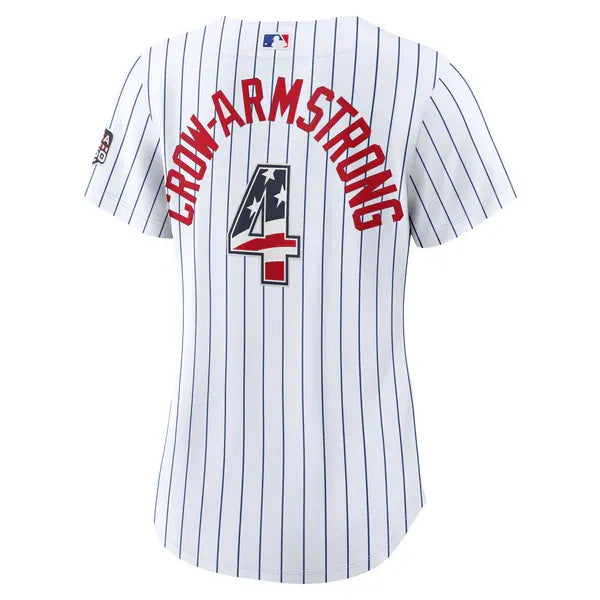 Chicago Cubs White Women's Stadium Jersey (Pete Crow-Armstrong)