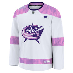 Fanatics Columbus Blue Jackets 2024 Hockey Fights Cancer Practice Jersey