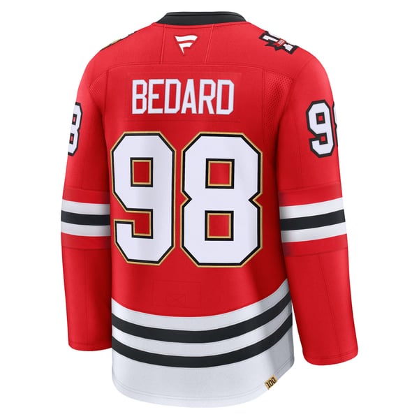 Fanatics Connor Bedard Chicago Blackhawks Centennial Premium Player Jersey