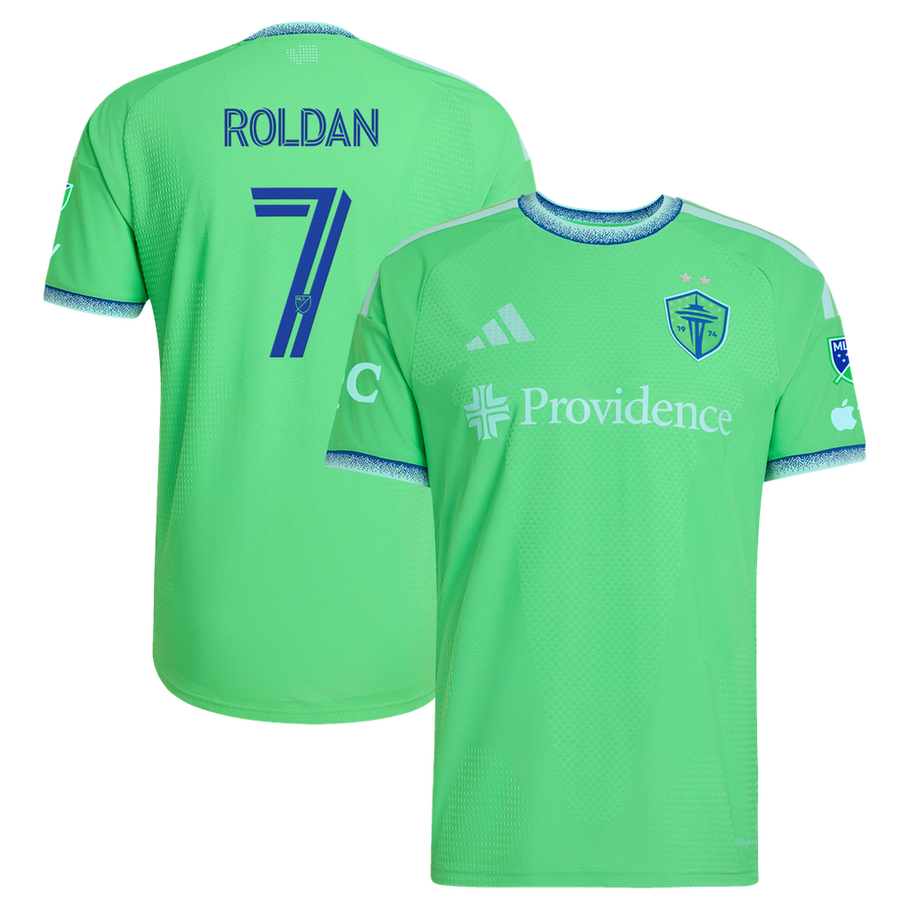 Cristian Roldan Seattle Sounders FC adidas 2026 The Evergreen State Authentic Patch Jersey