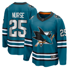 Fanatics Darnell Nurse San Jose Sharks Home Breakaway Jersey