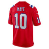 Nike Drake Maye New England Patriots Game Jersey