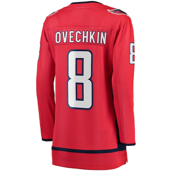 Fanatics Alexander Ovechkin Washington Capitals Women's Captain Patch Home Breakaway Jersey
