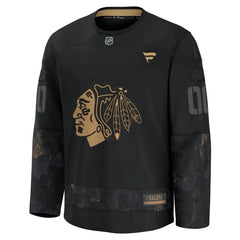 Fanatics Chicago Blackhawks Military Appreciation Custom Practice Jersey