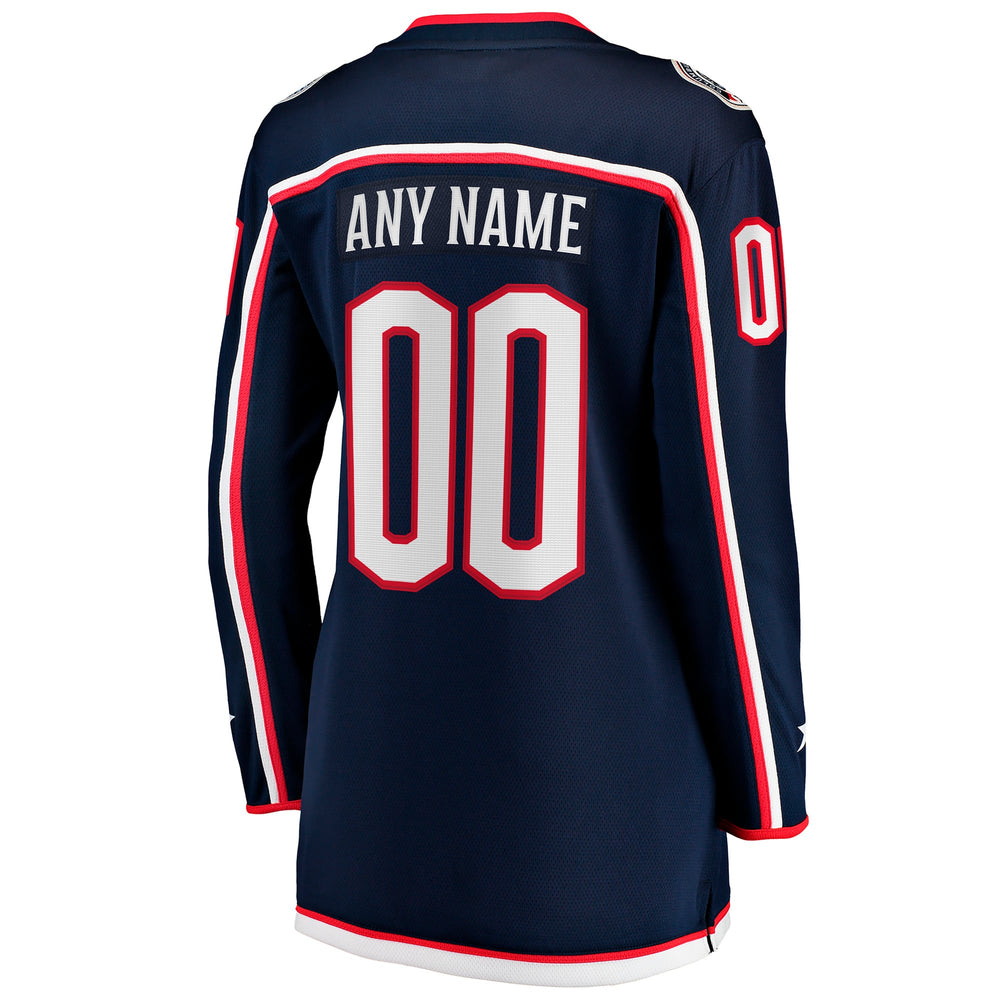 Fanatics Columbus Blue Jackets Women's Home Breakaway Custom Jersey