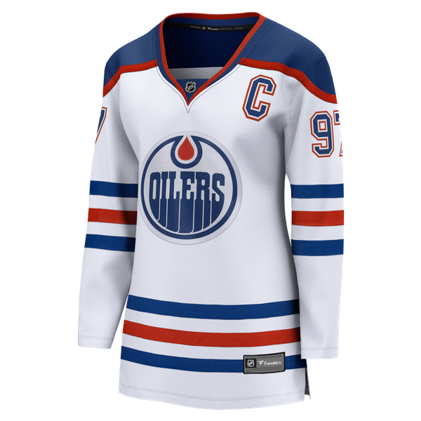 Fanatics Connor McDavid Edmonton Oilers Women's Captain's Patch Breakaway Jersey