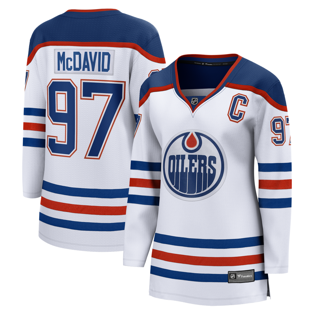 Fanatics Connor McDavid Edmonton Oilers Women's Captain's Patch Breakaway Jersey