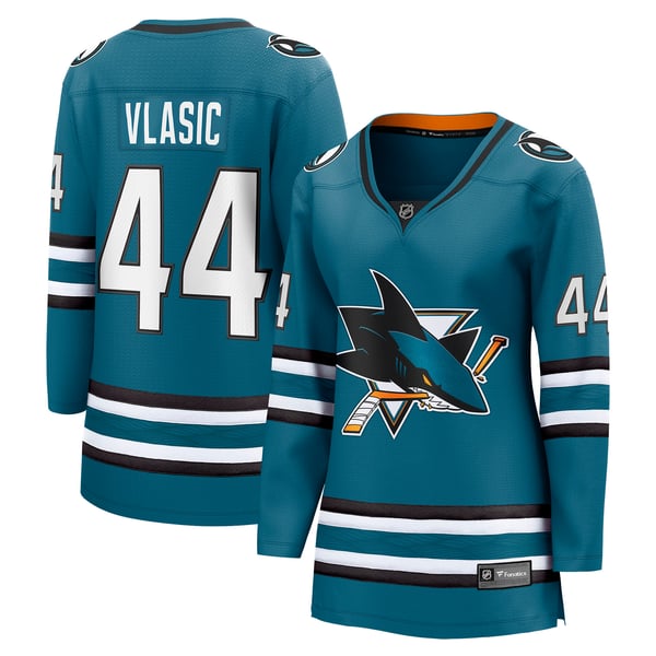 Fanatics Marc-Edouard Vlasic San Jose Sharks Women's Home Breakaway Jersey