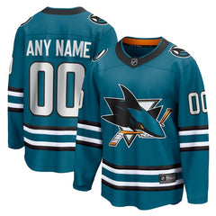 Fanatics San Jose Sharks Home Breakaway Custom Jersey