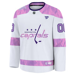 Fanatics Washington Capitals Hockey Fights Cancer Custom Practice Jersey