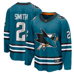 Fanatics Will Smith San Jose Sharks Home Breakaway Jersey