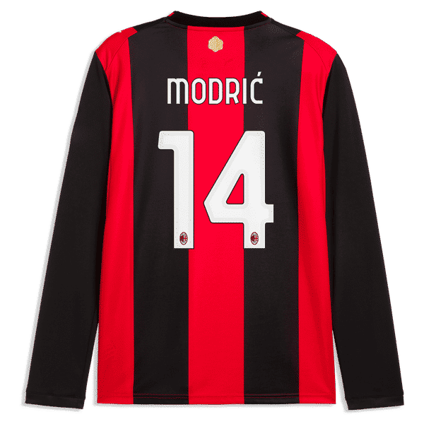 Puma AC Milan Luka Modrić 2026/27 Home Replica Long Sleeve Jersey
