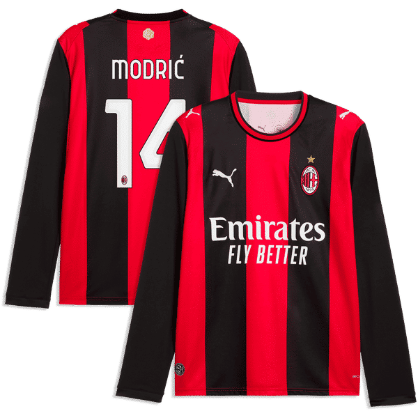 Puma AC Milan Luka Modrić 2026/27 Home Replica Long Sleeve Jersey