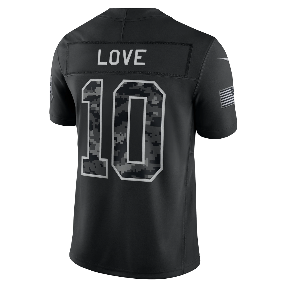 Jordan Love Green Bay Packers Nike 2026 Salute to Service Stitched Limited Jersey