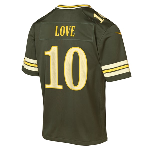 Nike Green Bay Packers Jordan Love Youth 2026 Rivalries Game Jersey