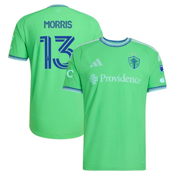 adidas Jordan Morris Seattle Sounders FC 2026 Authentic Patch Jersey