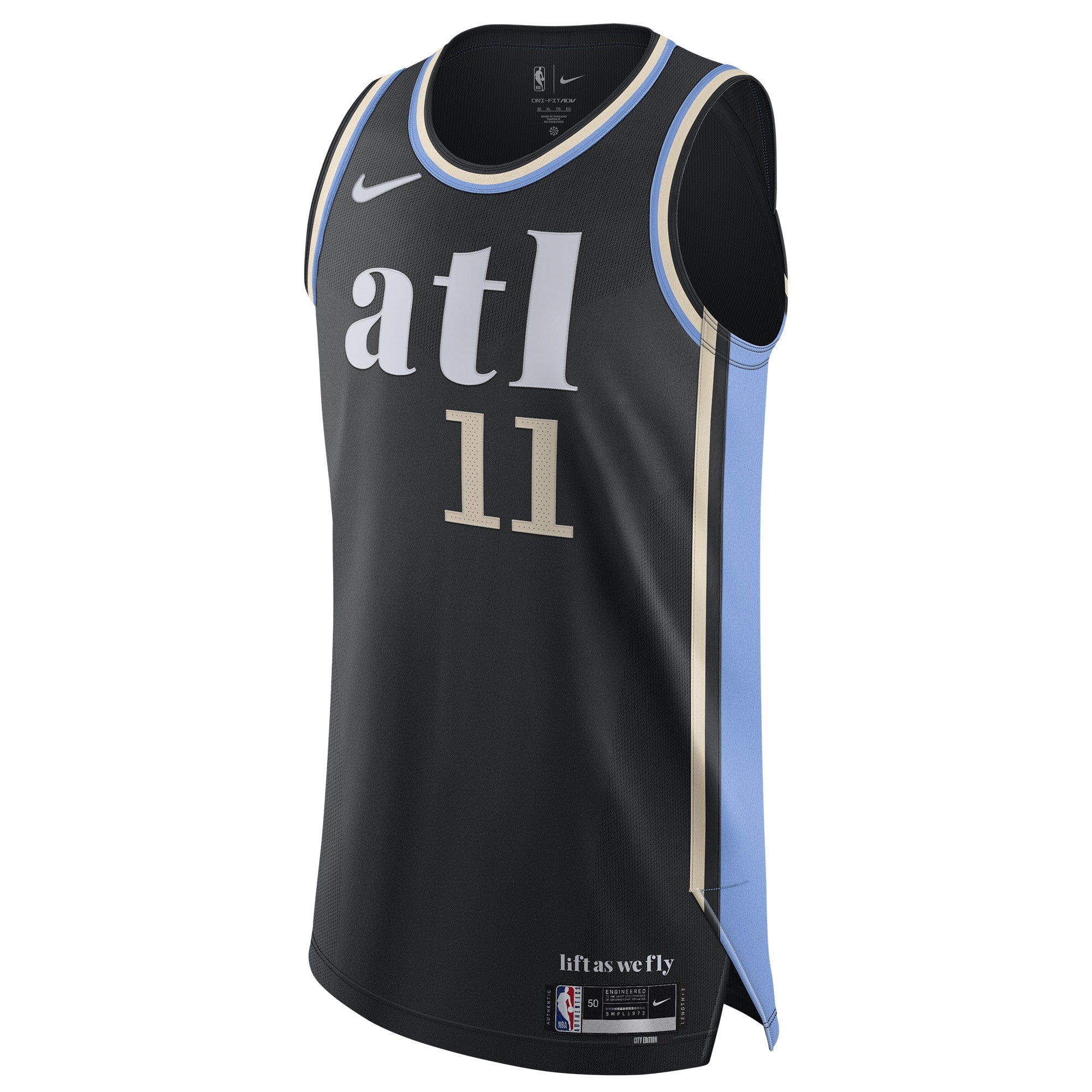 Nike Trae Young Atlanta Hawks Authentic Jersey - City Edition - Black Nike