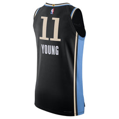Nike Trae Young Atlanta Hawks Authentic Jersey - City Edition - Black Nike