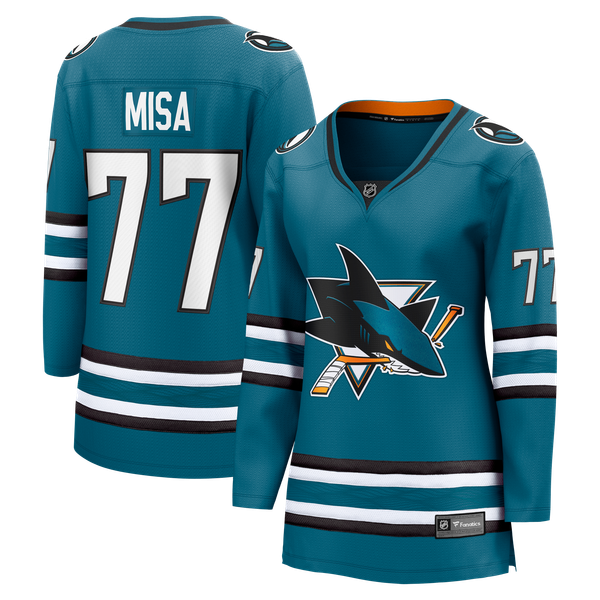 Fanatics Michael Misa San Jose Sharks Women's Breakaway Jersey