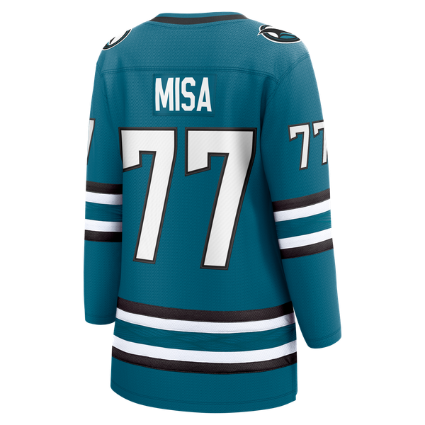 Fanatics Michael Misa San Jose Sharks Women's Breakaway Jersey