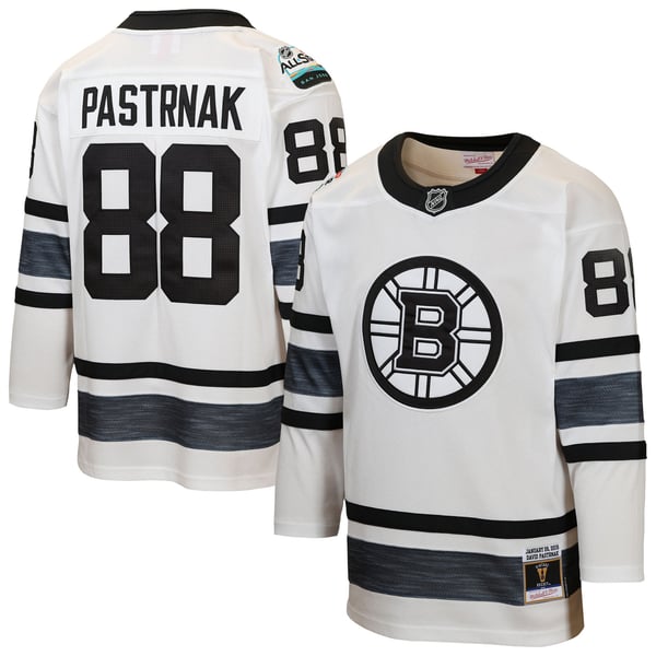 Mitchell & Ness David Pastrnak Boston Bruins Youth Power Play Jersey