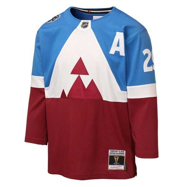 Mitchell & Ness Nathan MacKinnon Colorado Avalanche Youth Power Play Jersey