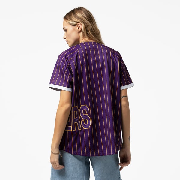 Mitchell & Ness x DANNIJO Los Angeles Lakers Women's Fashion Baseball Jersey