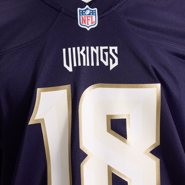 Nike Justin Jefferson Minnesota Vikings 2026 Rivalries Game Jersey Purple