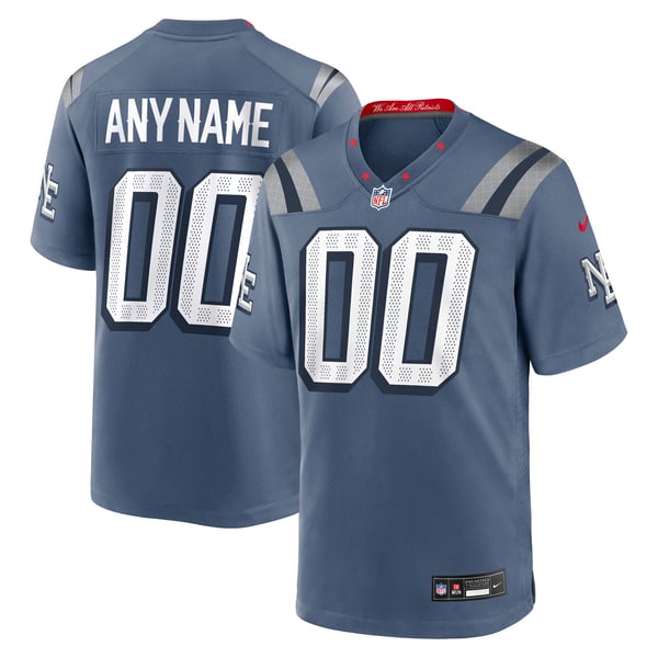 Nike New England Patriots Rivalries Custom Game Jersey