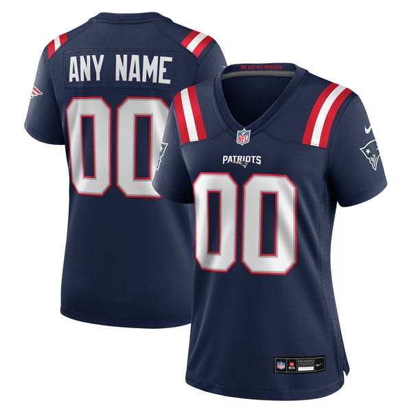 Nike New England Patriots Women's Custom Game Jersey Navy
