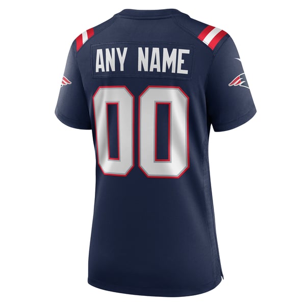 Nike New England Patriots Women's Custom Game Jersey Navy