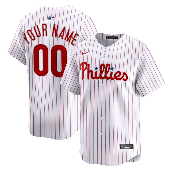 Nike Philadelphia Phillies Home Limited Custom Jersey