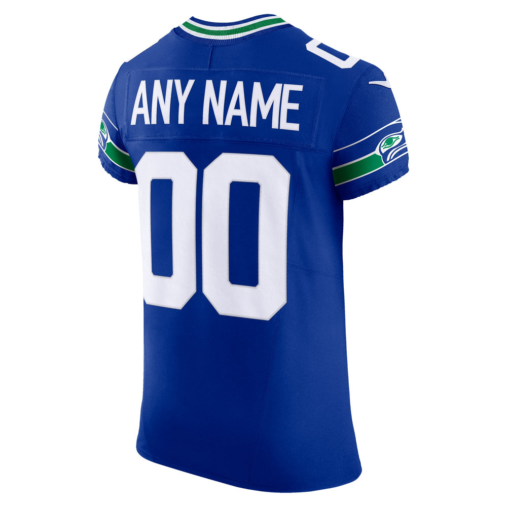 Nike Seattle Seahawks Alternate Vapor F.U.S.E. Elite Custom Men's Jersey