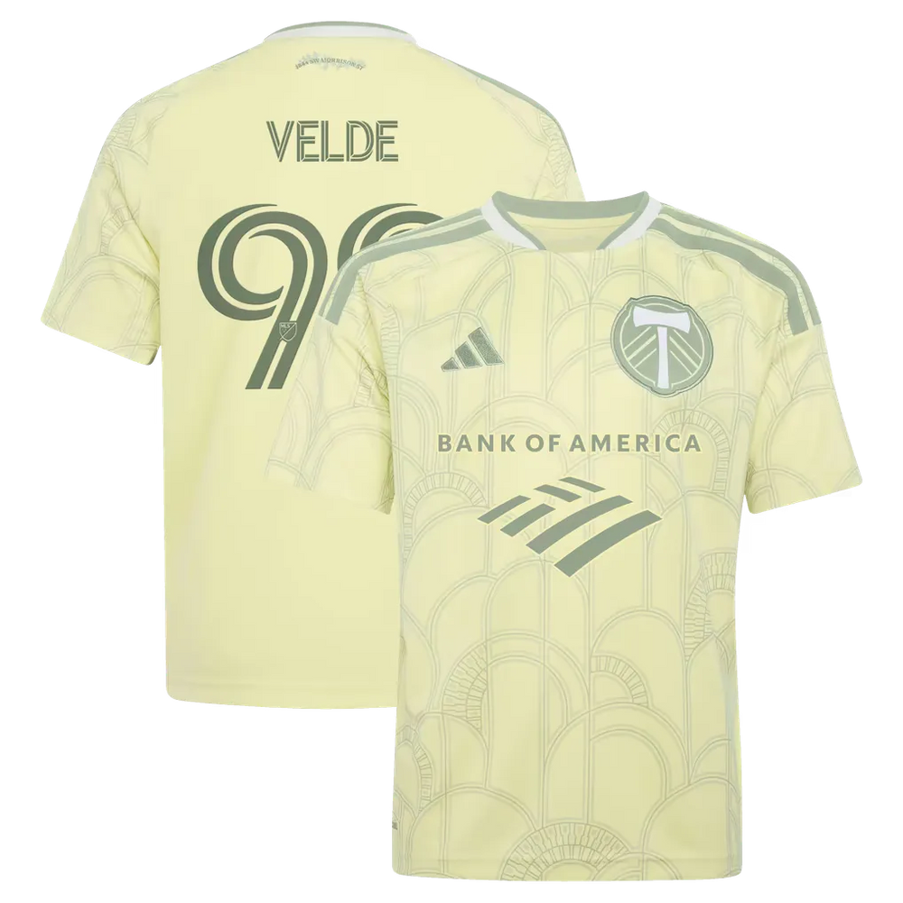 Portland Timbers Yellow Youth Jersey (Kristoffer Velde)