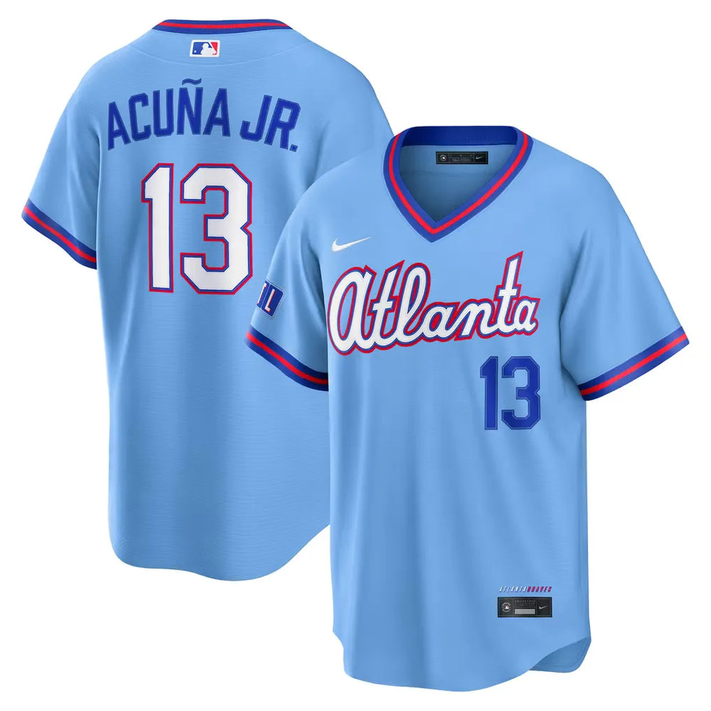 Powder Blue Atlanta Braves City Connect Jersey (Ronald Acuña Jr.)